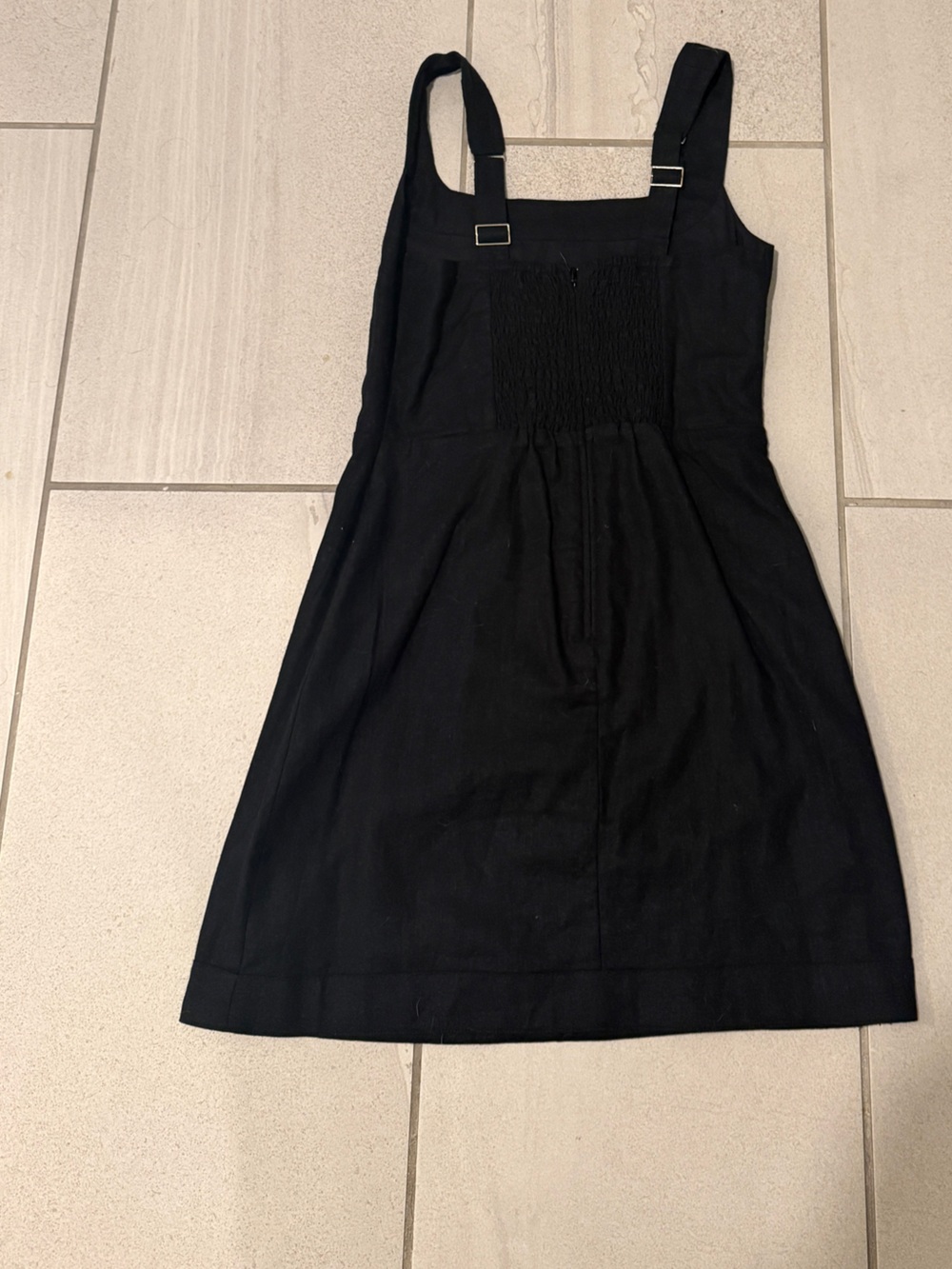 Abercrombie & Fitch Linen-Blend Wide Strap Mini Dress - Picture 4 of 4